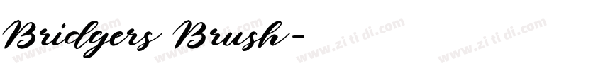 Bridgers Brush字体转换